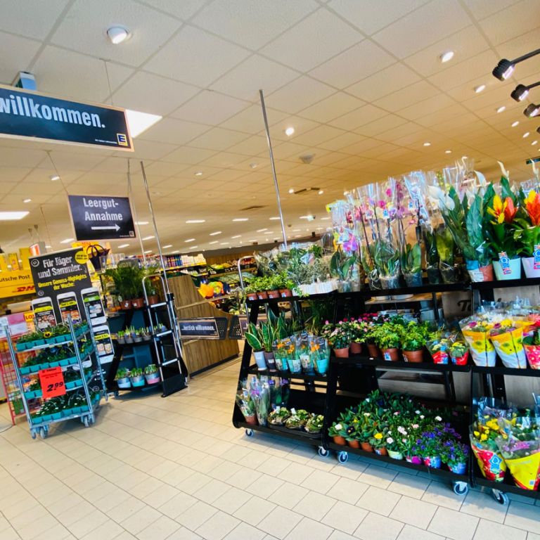 Die Blumenecke im Markt